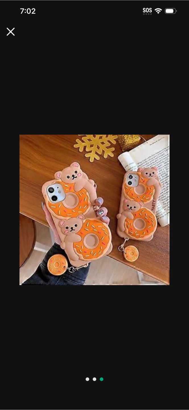 Cute Bear Donut iPhone Case - photo 3