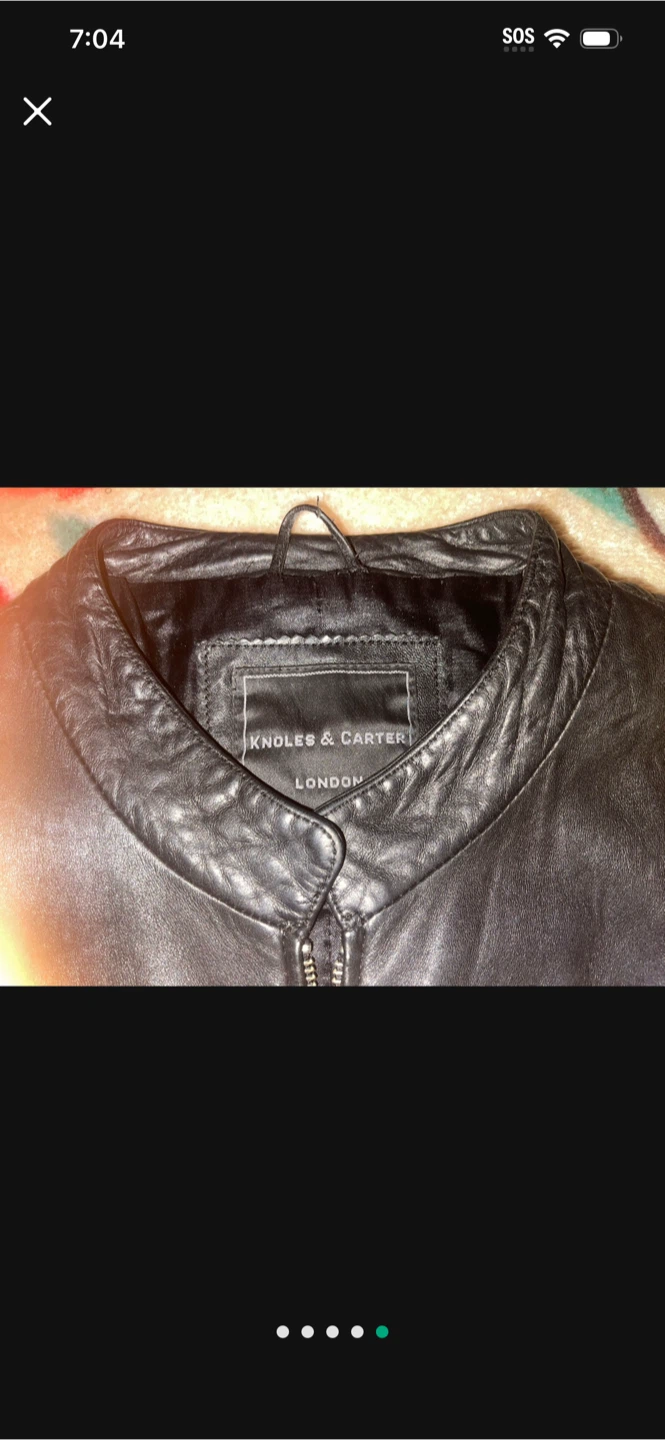 Knoles & Carter London Black Leather Jacket 4XL - photo 4