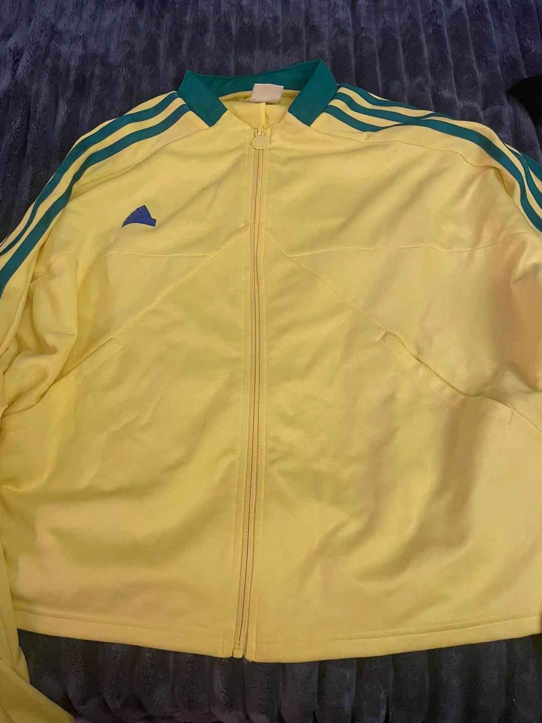 Adidas Yellow & Green Track Jacket