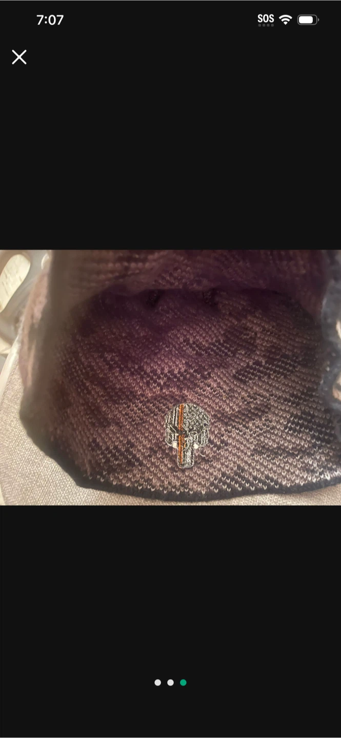 Punisher Camo Beanie Hat - photo 3