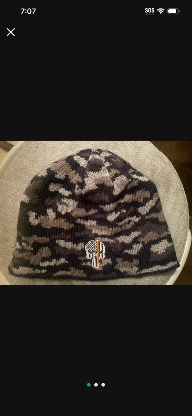 Punisher Camo Beanie Hat