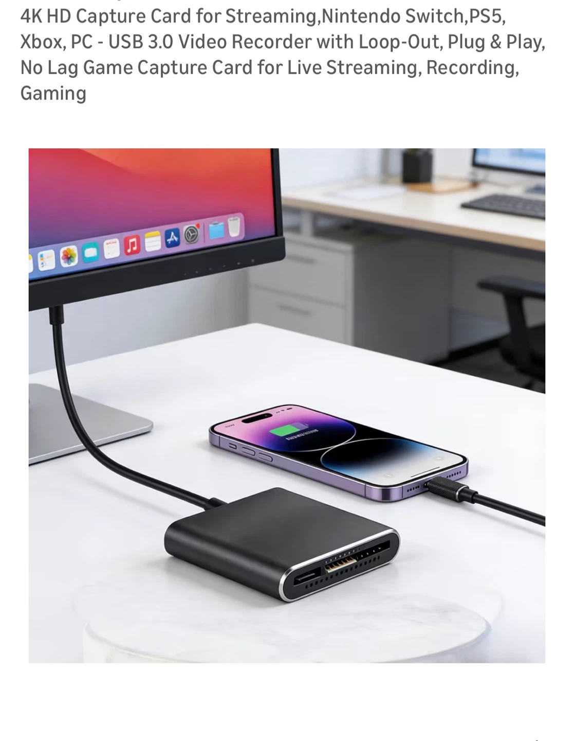 Brand New 4K HD Capture Card for Streaming - photo 3