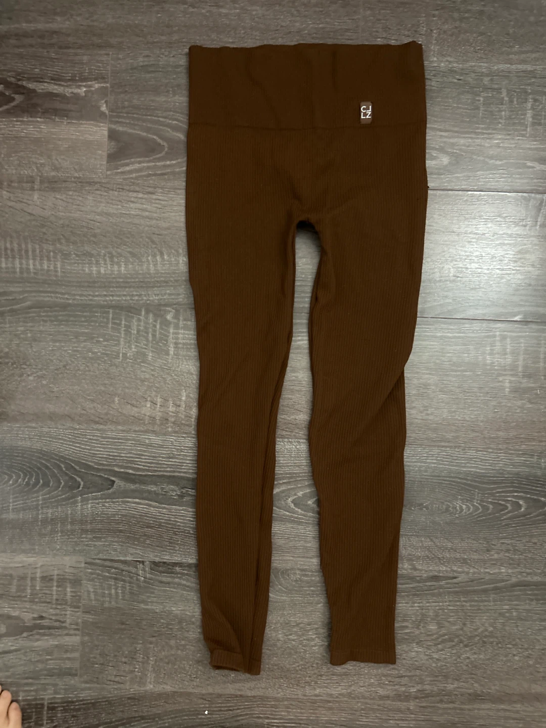 Calzedonia Brown Ribbed Activewear Set - One Size - photo 3