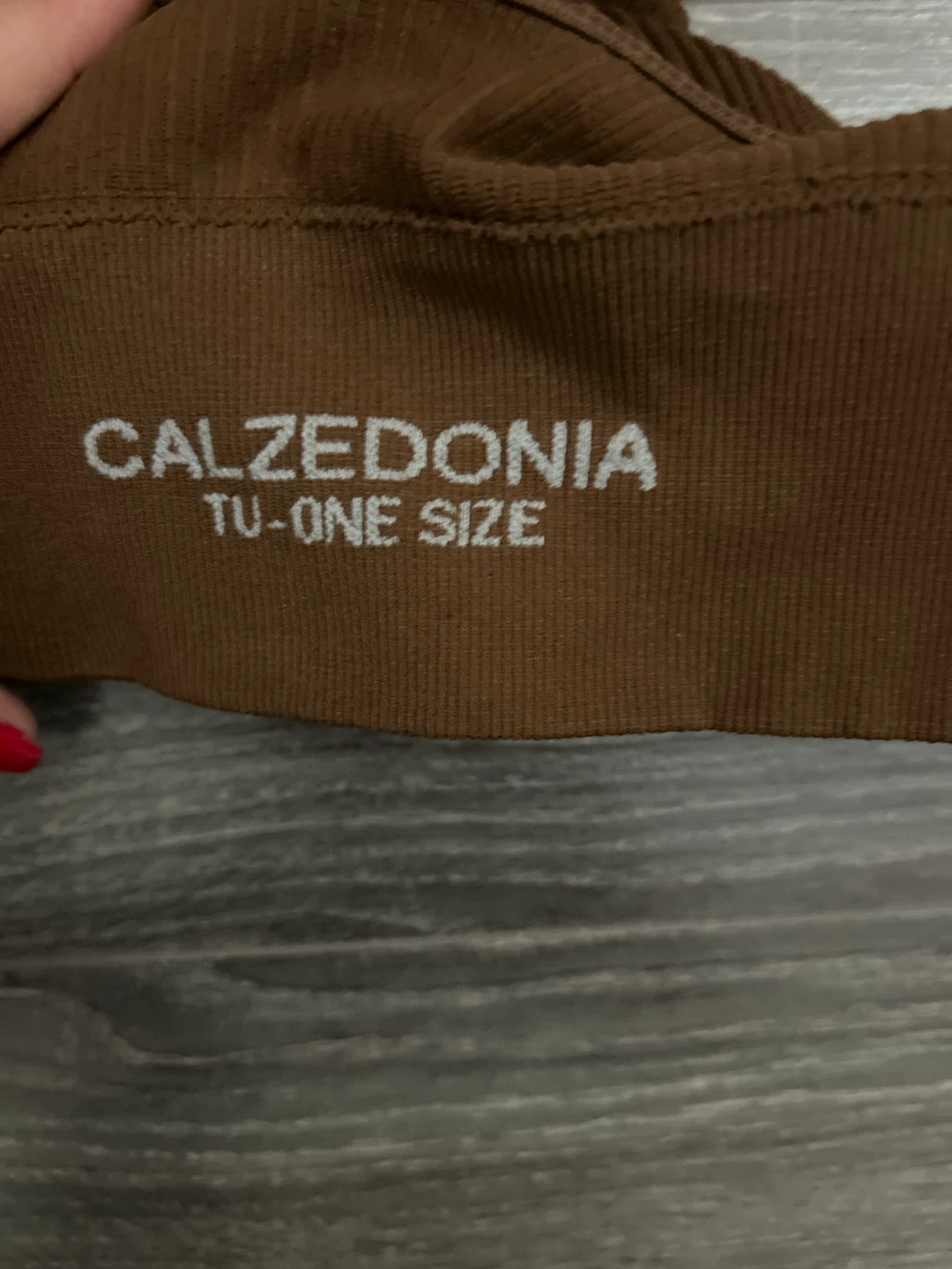 Calzedonia Brown Ribbed Activewear Set - One Size - photo 4