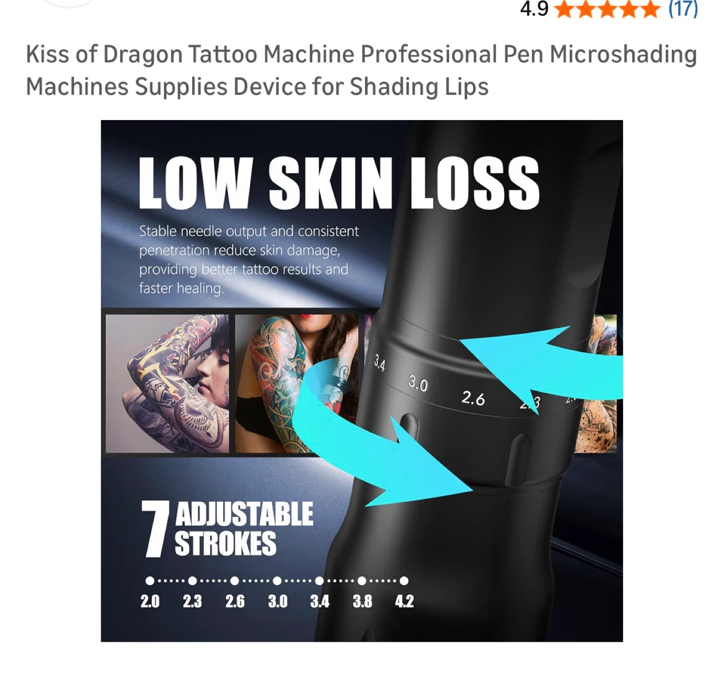 Brand New Kiss of Dragon Tattoo Machine Pen - photo 4