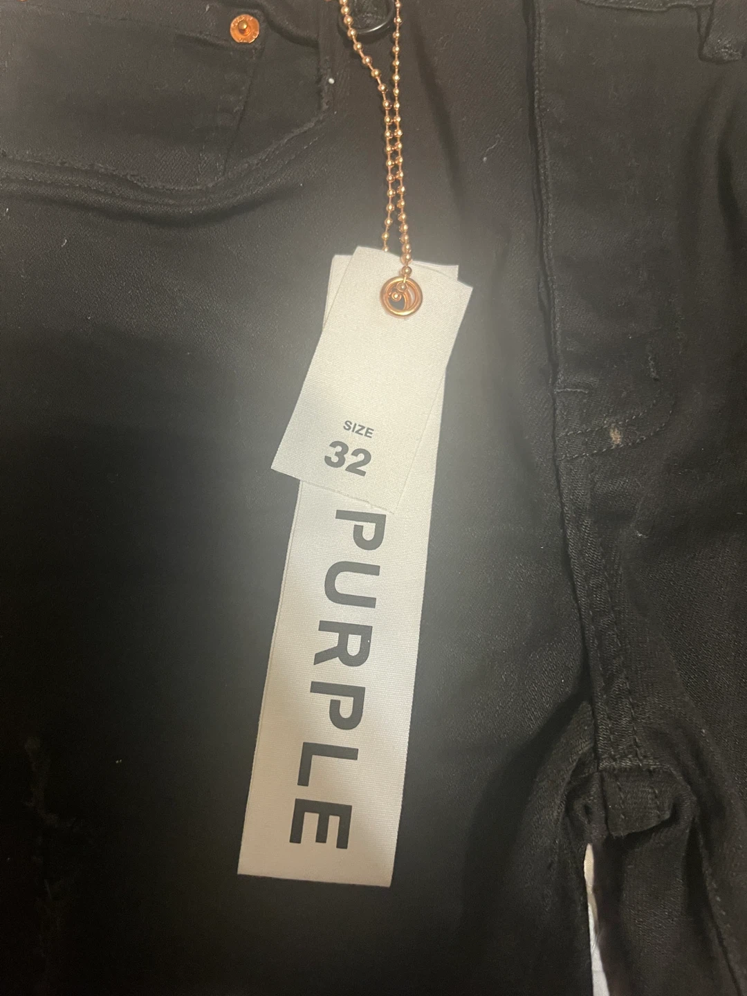 PURPLE BRAND Black Jeans - Size 32 - photo 4