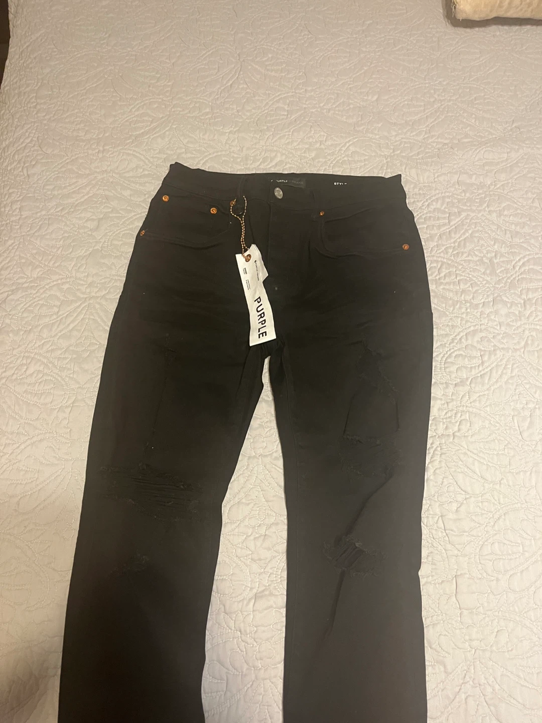 PURPLE BRAND Black Jeans - Size 32 - photo 3