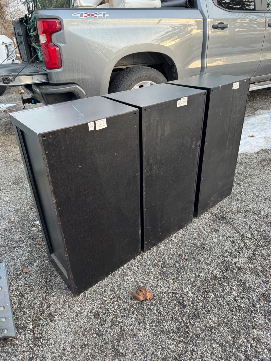 Black Storage Cabinets - Set of 3 - photo 3