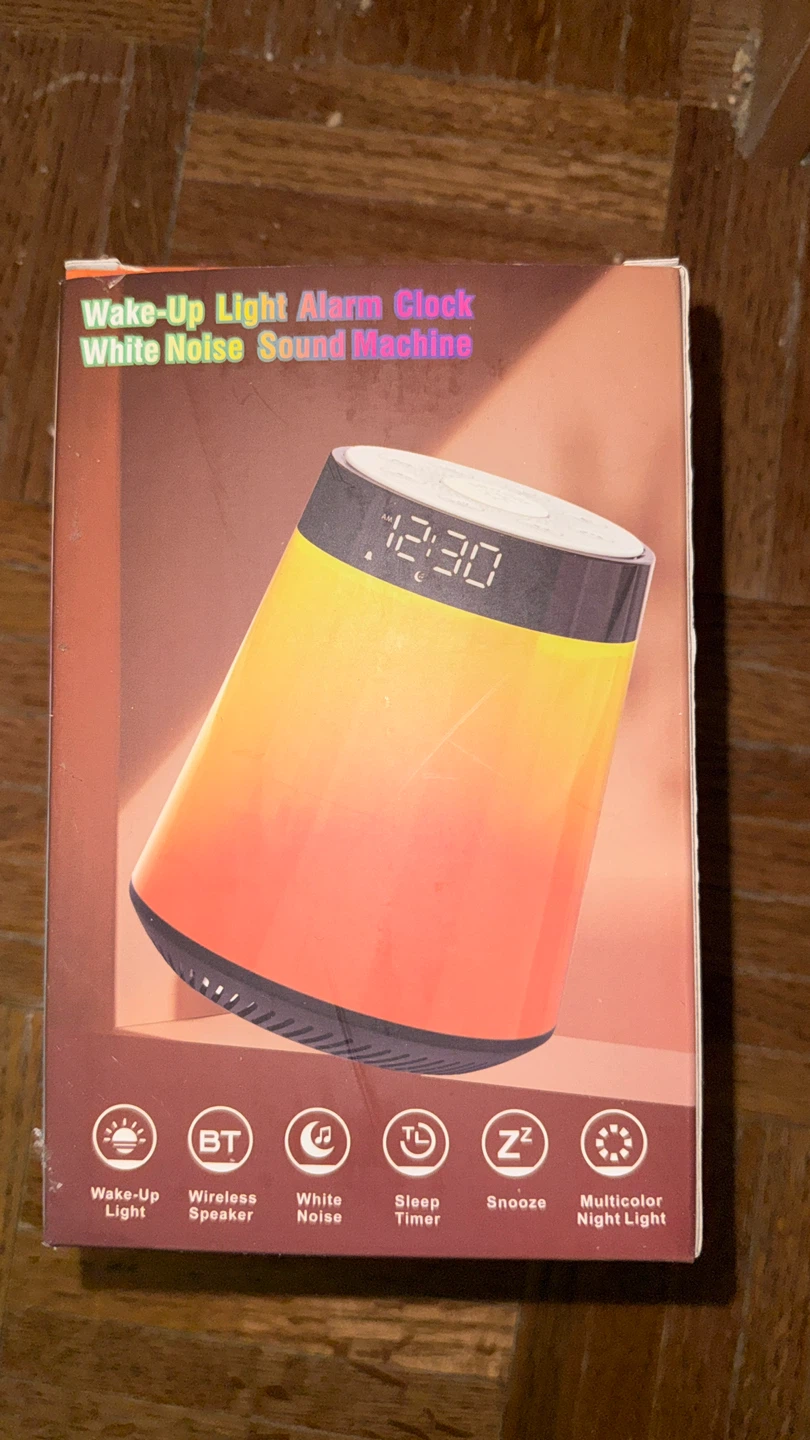 Wake-Up Light Alarm Clock White Noise Sound Machine