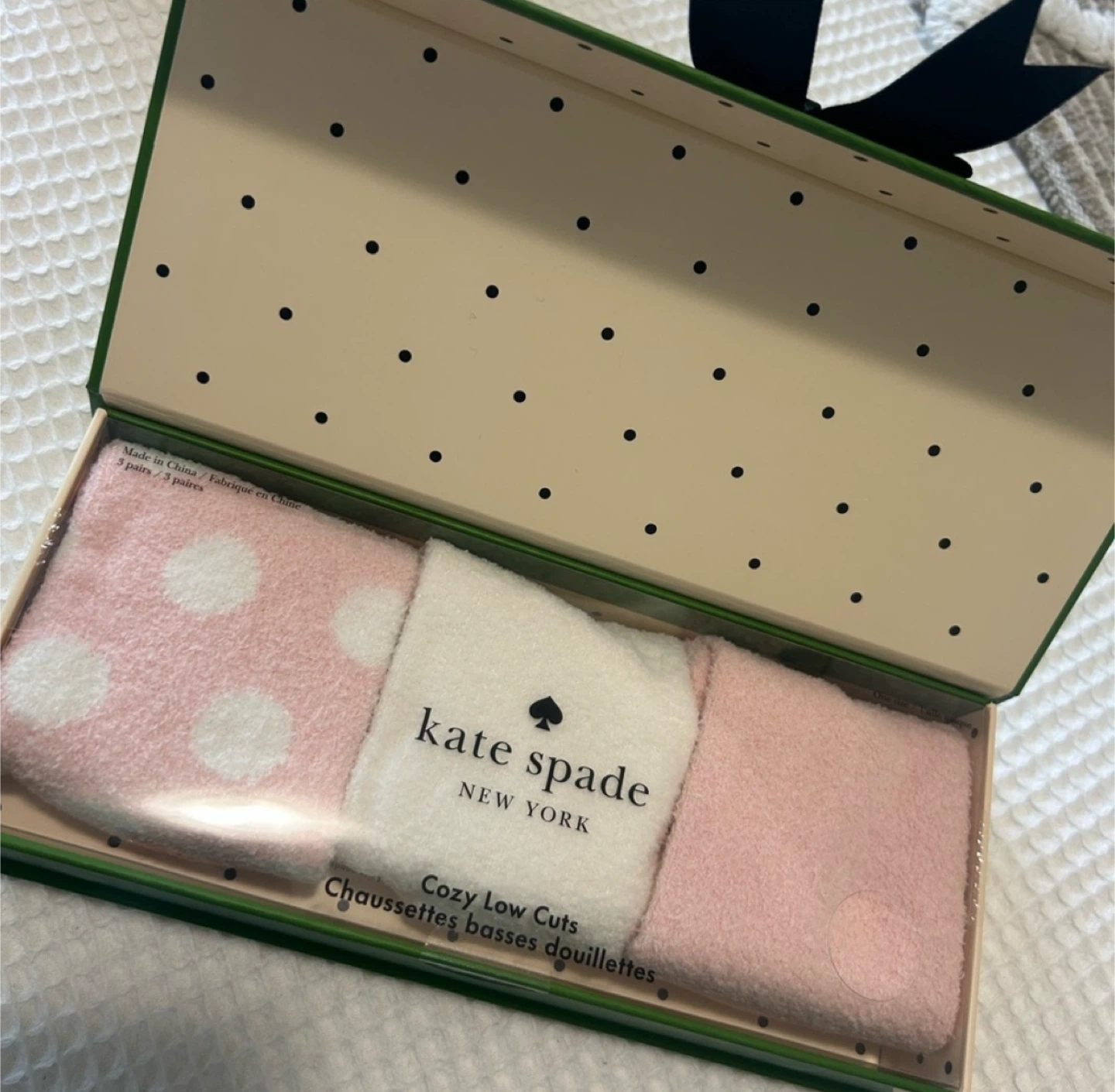 Kate Spade New York 3-pack of cozy low-cut socks