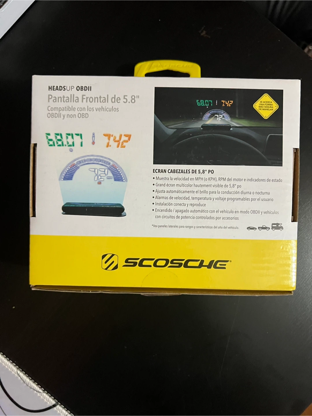 Scosche HUD580GC 5.8" Heads-Up OBDII Display - New - photo 3
