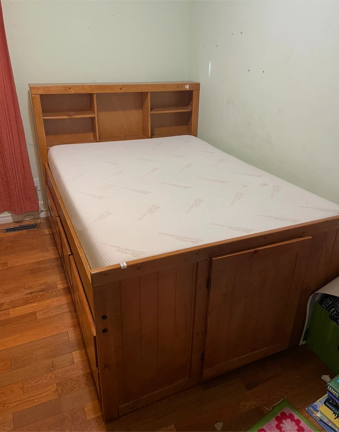 Wooden Storage Bed with Mattress - photo 5