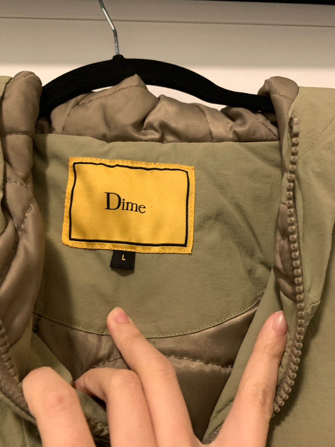 Dime Light Olive Jacket, Size L - photo 2