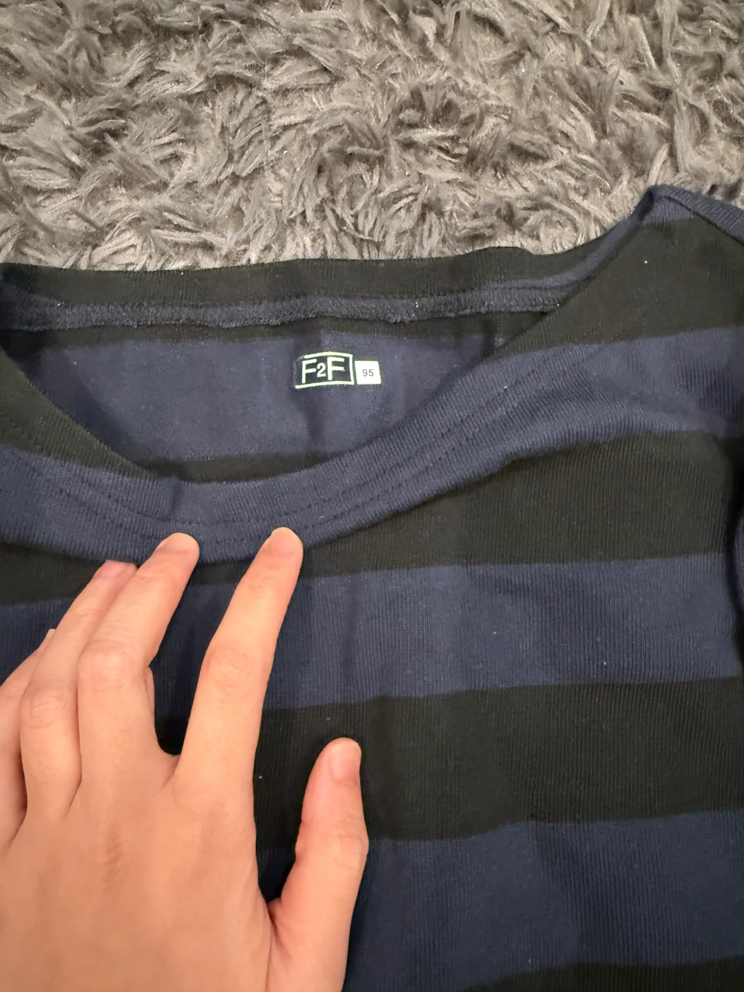 F2F Striped Long Sleeve Shirt - Size 95 - photo 3