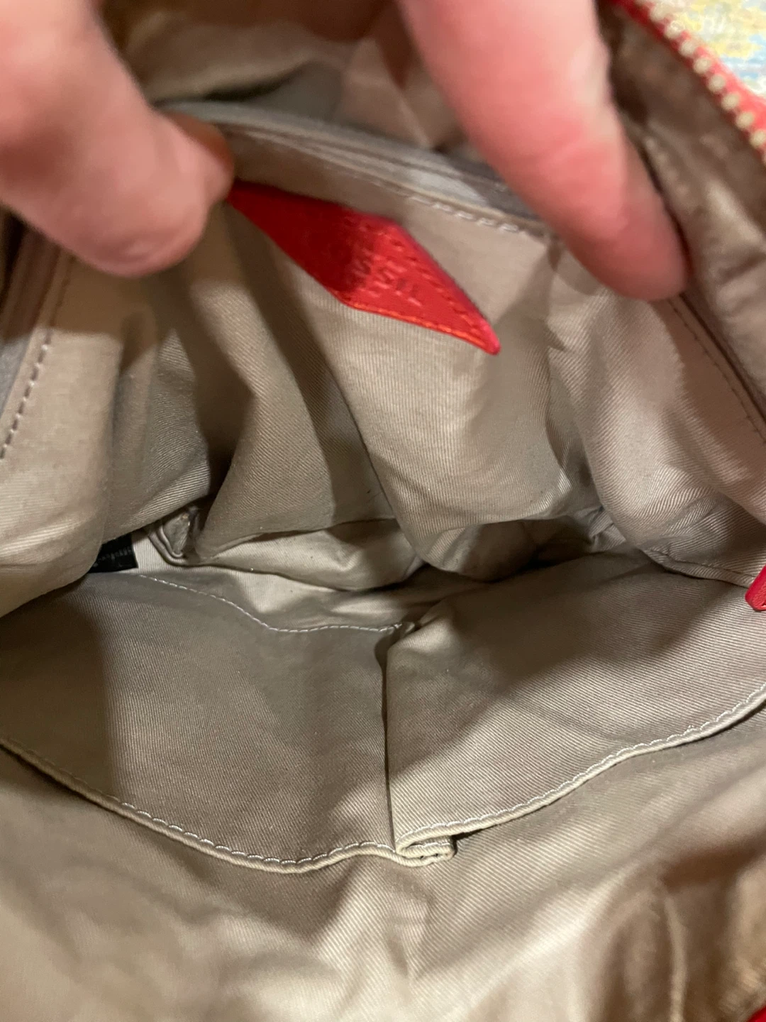 Fossil Red Leather Crossbody Bag - photo 4