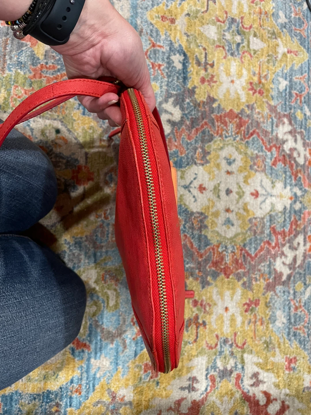Fossil Red Leather Crossbody Bag - photo 5