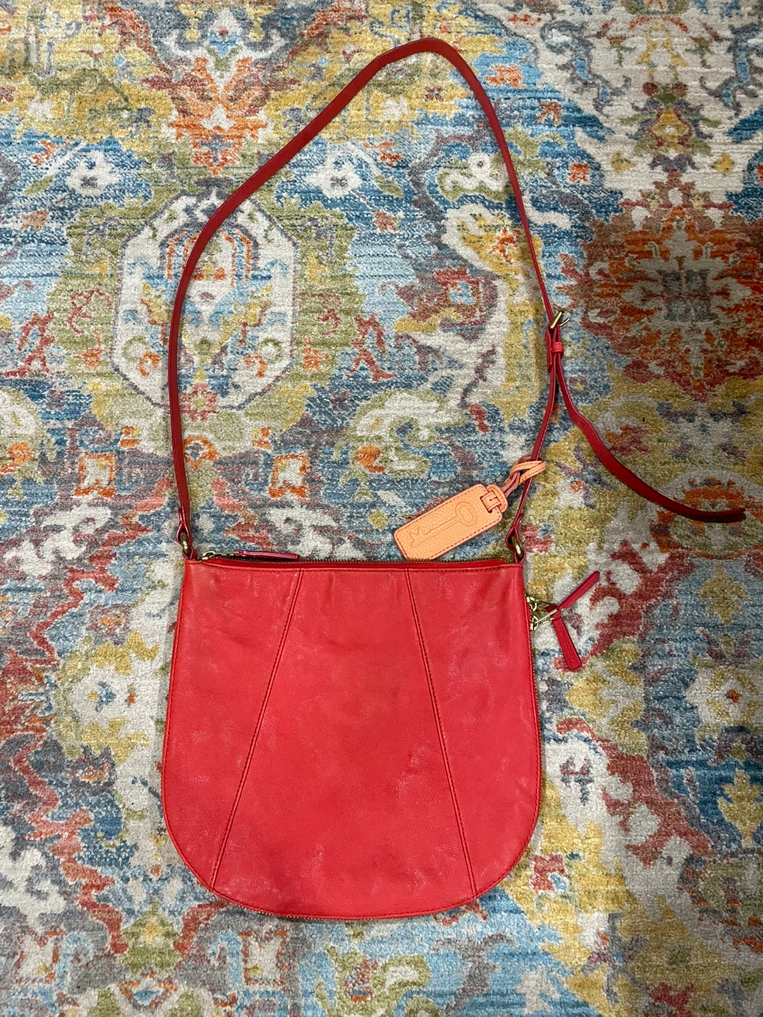 Fossil Red Leather Crossbody Bag - photo 2