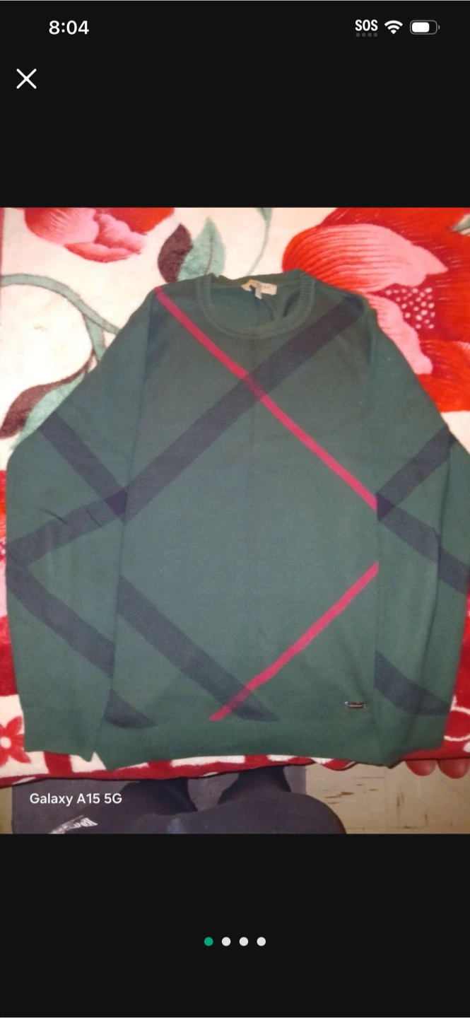 Burberry London Green Sweater - Size M