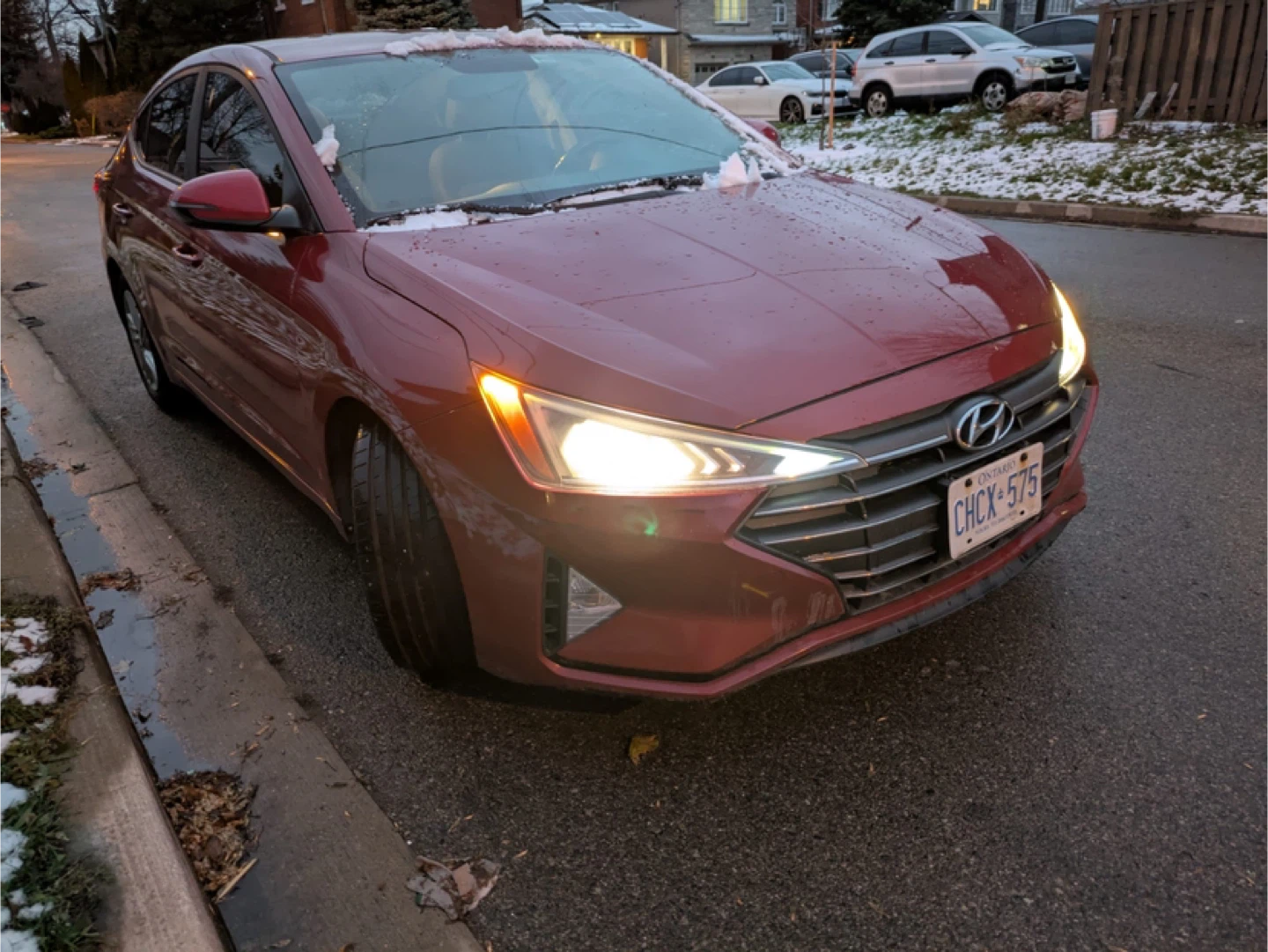 Hyundai Elantra - Red Sedan