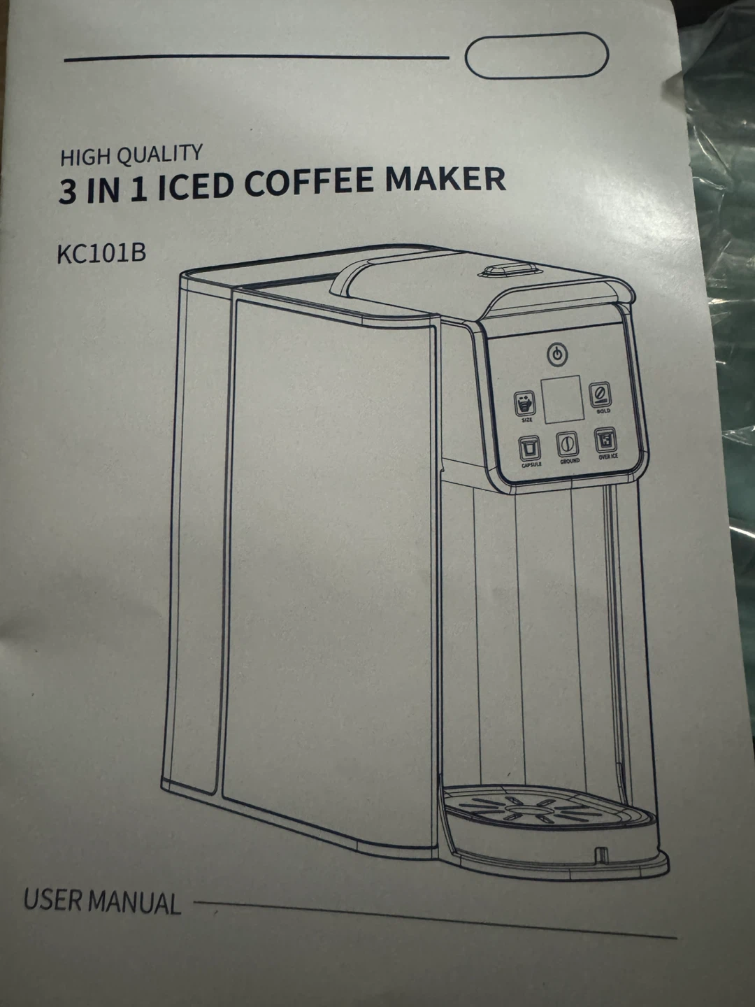 New 3 in 1 Iced Coffee Maker KC101B - photo 5