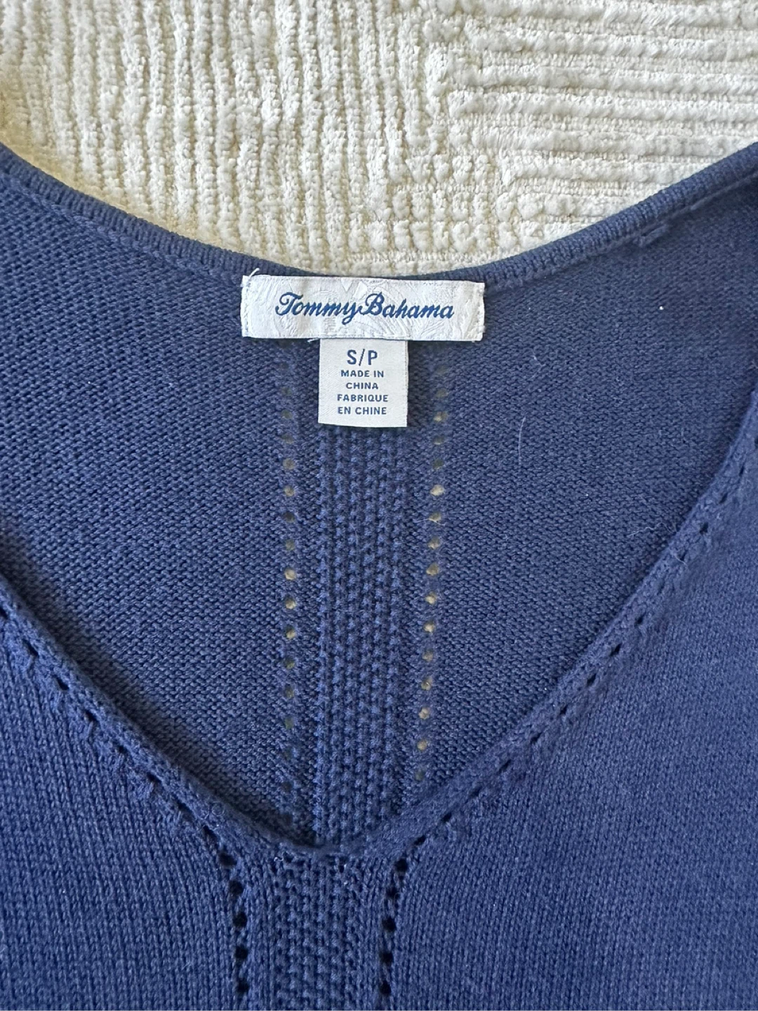 Tommy Bahama Blue Knit Top - Size S - photo 2