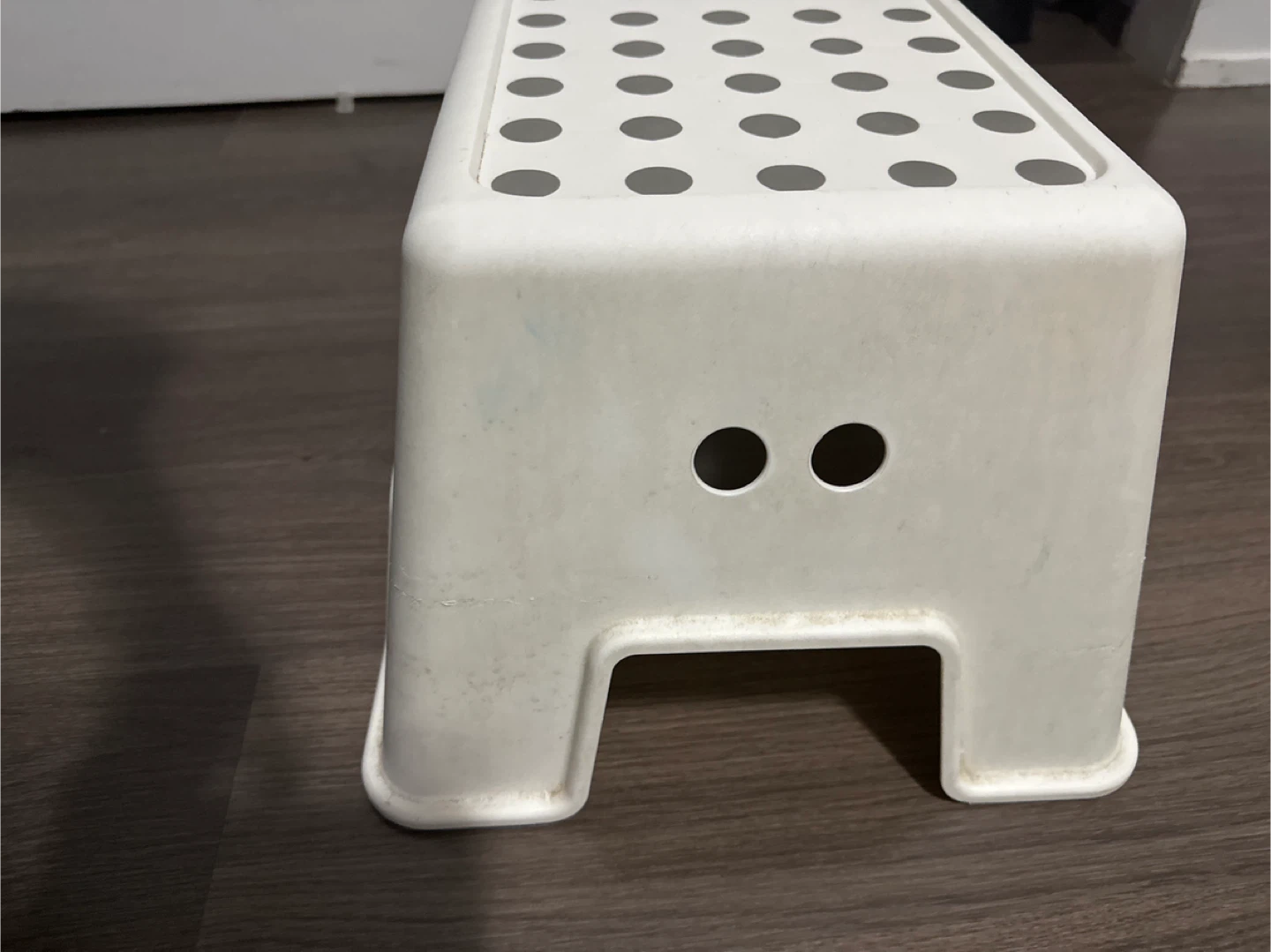 White Plastic Step Stool