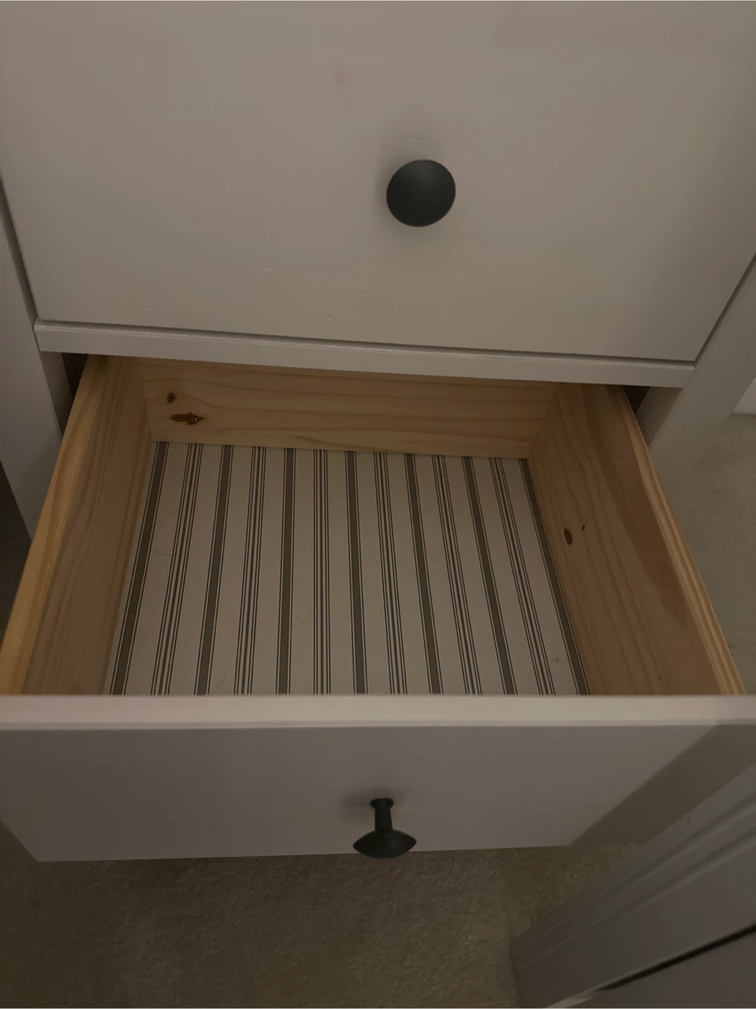 White 2-Drawer Nightstand - photo 3