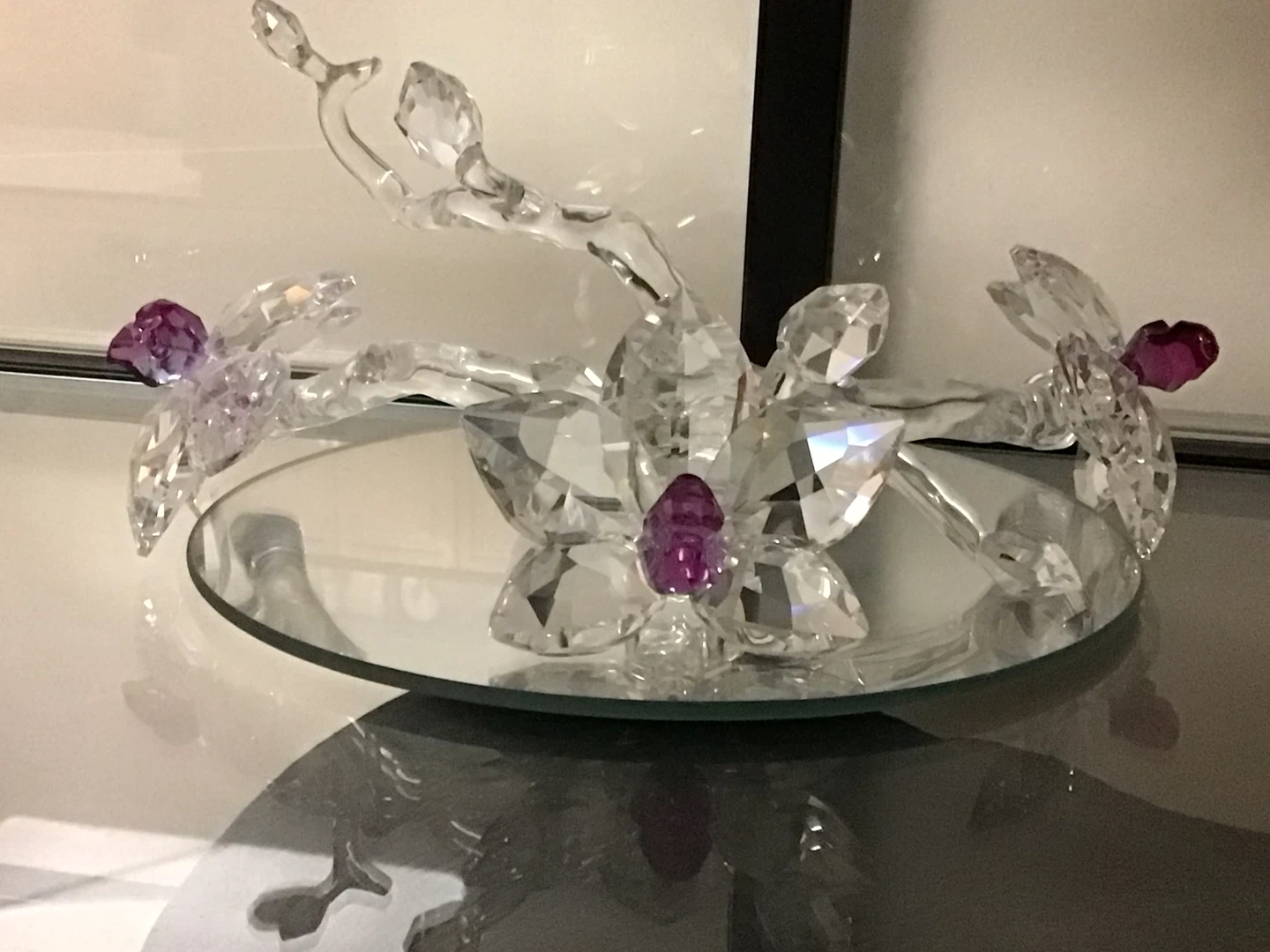 Swarovski Crystal Orchid Sculpture - photo 2