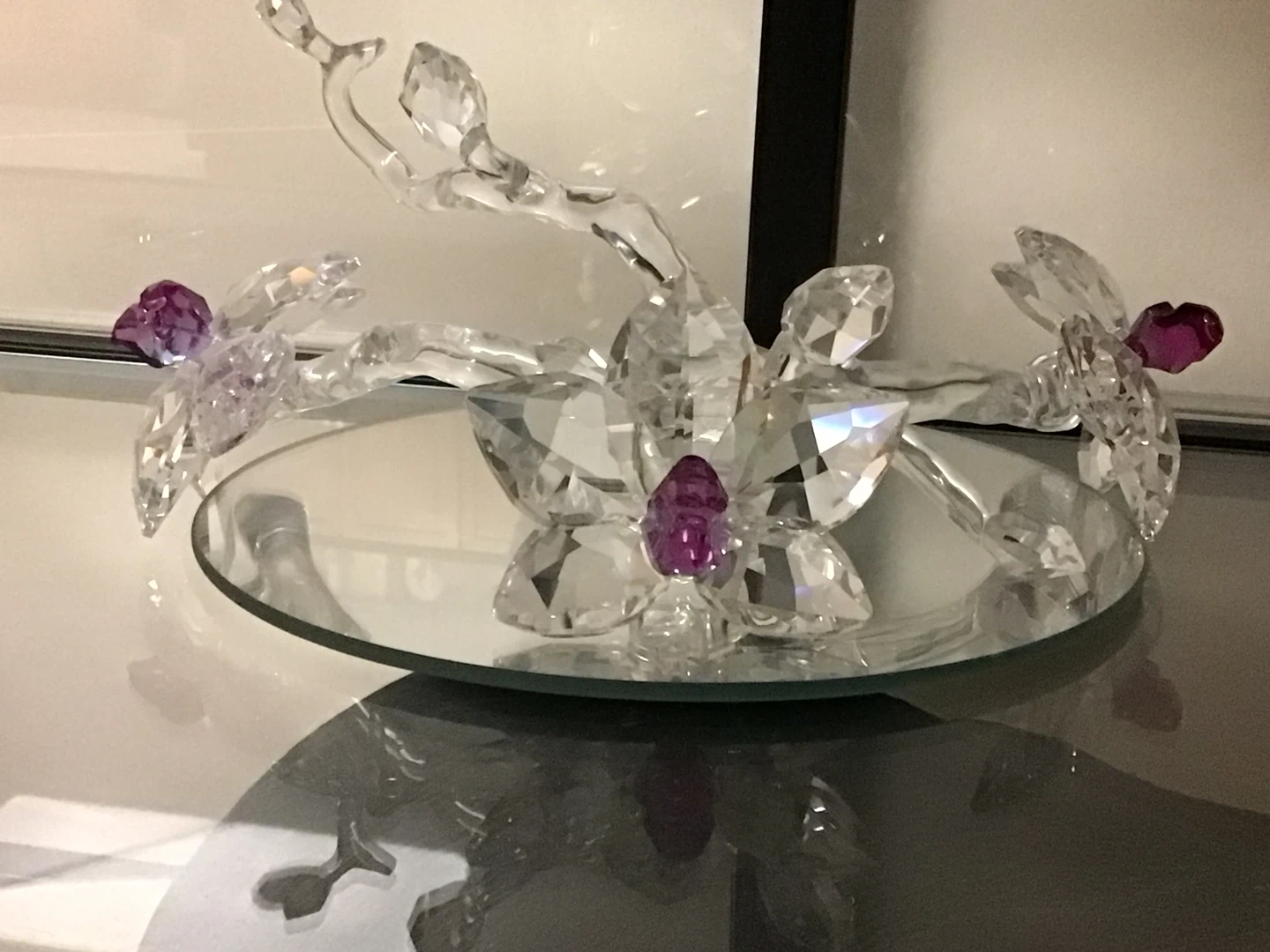 Swarovski Crystal Orchid Sculpture