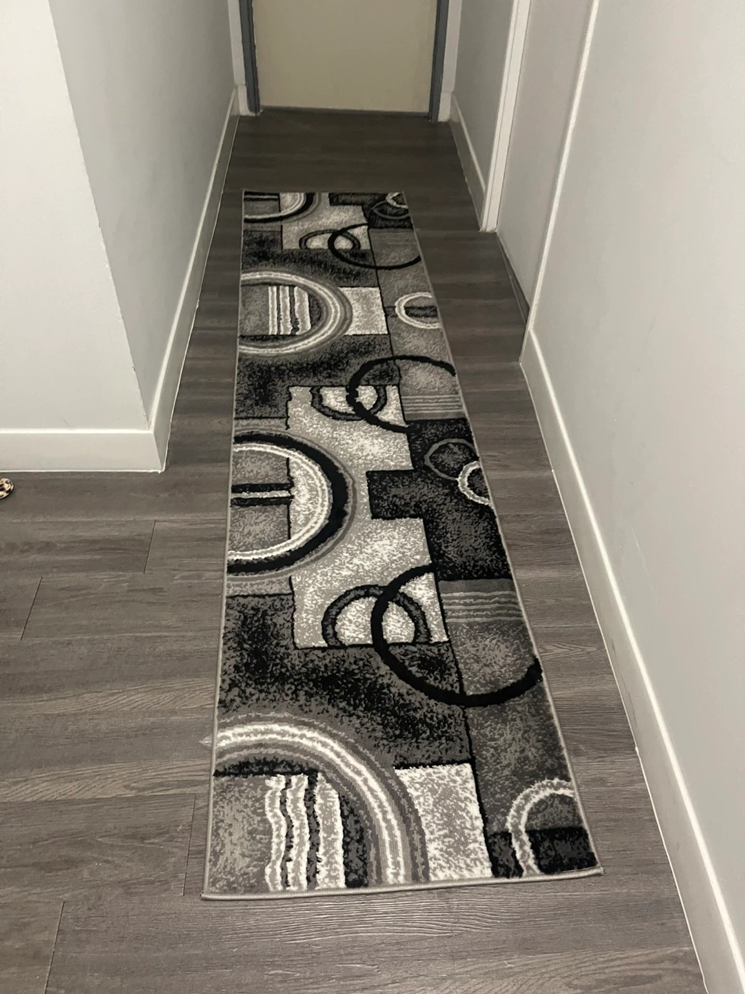Hallway Runner Rug - Black & Gray - photo 4