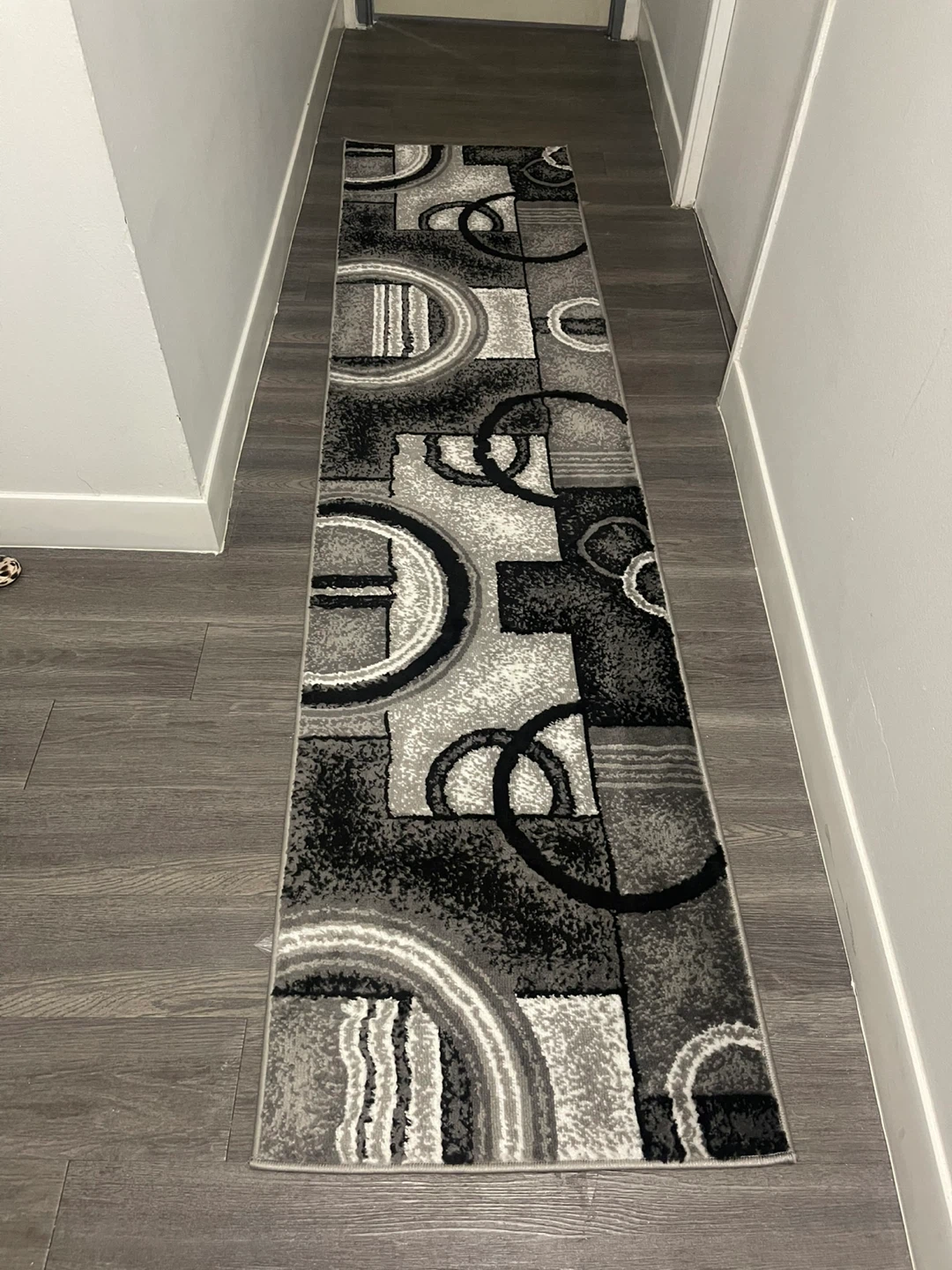 Hallway Runner Rug - Black & Gray - photo 2