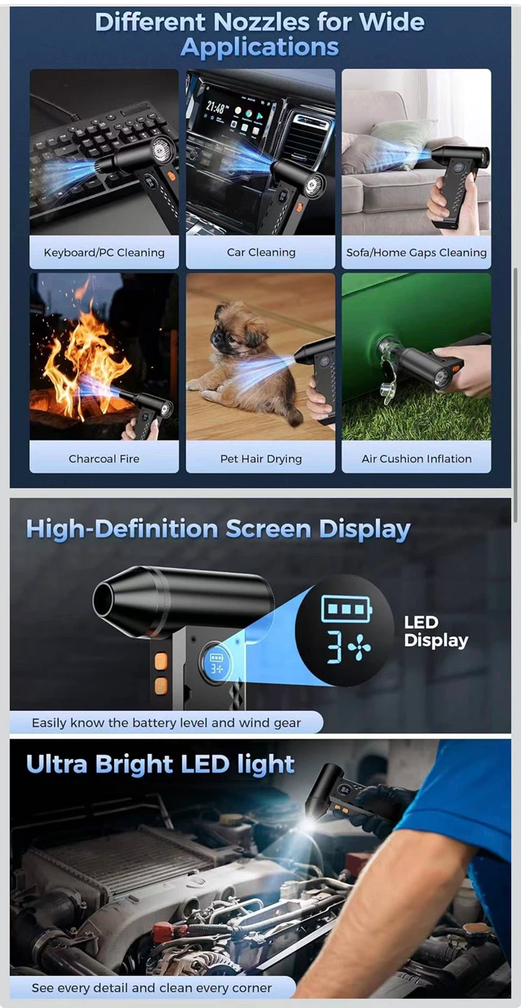 Rechargeable Air Duster - Portable & Powerful - photo 3