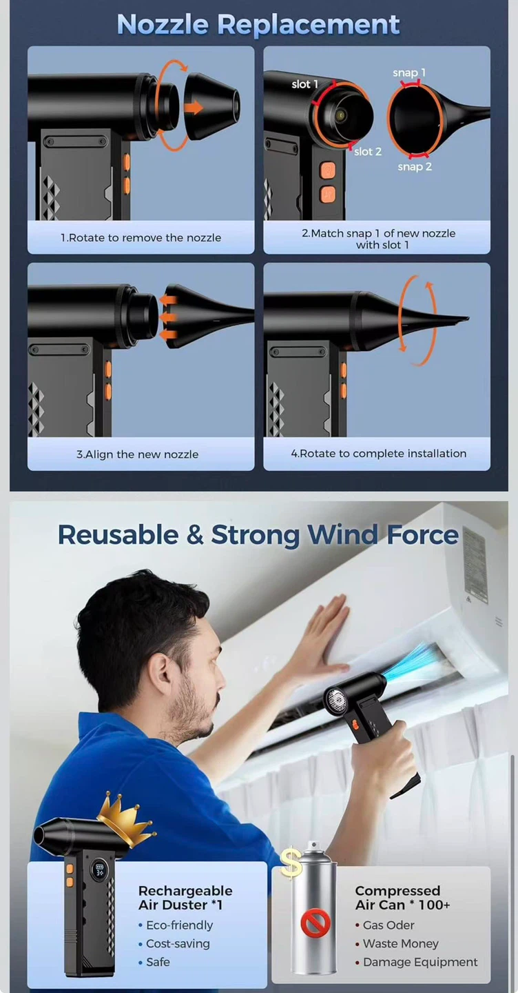 Rechargeable Air Duster - Portable & Powerful - photo 5