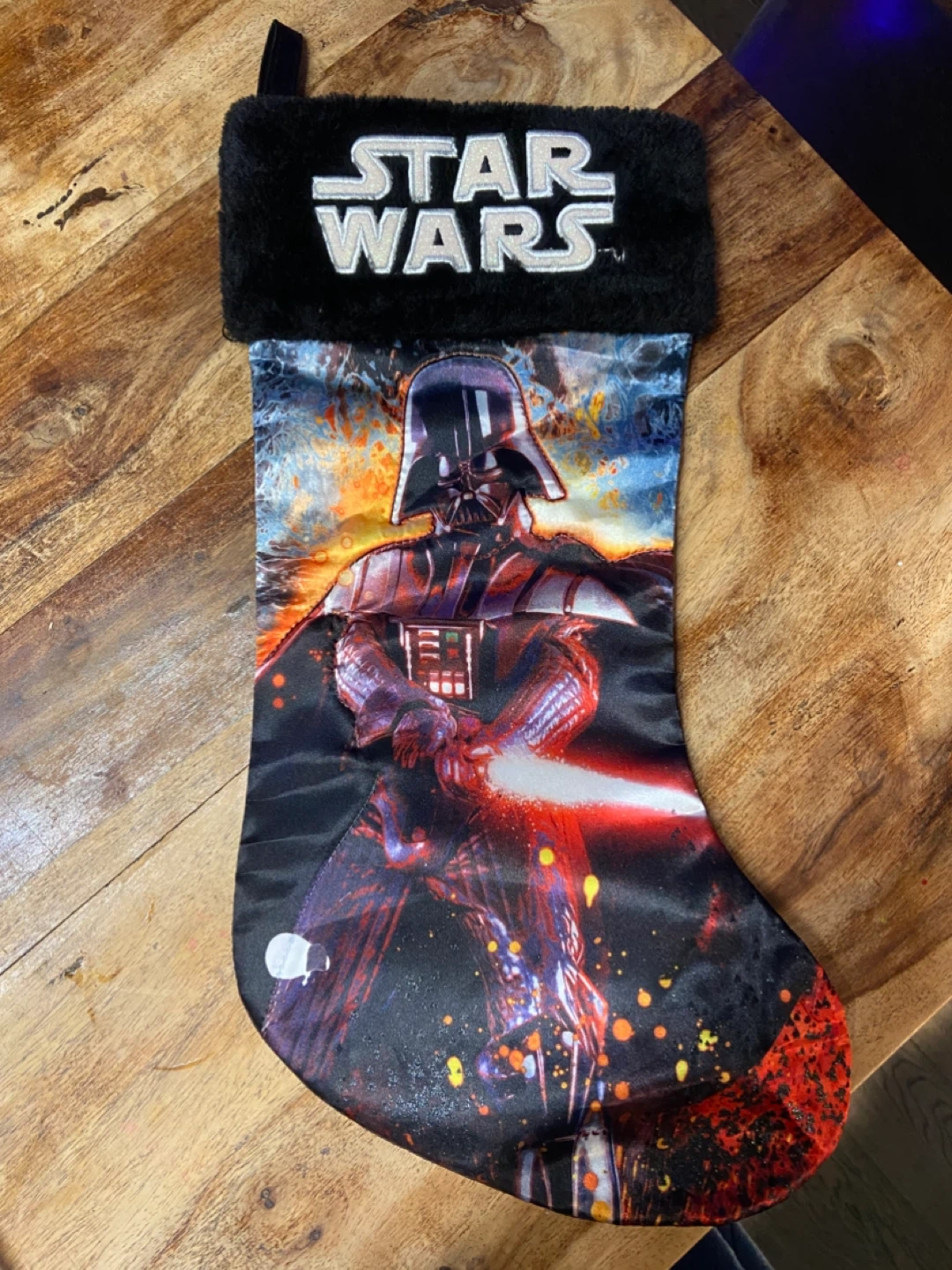 LIKE NEW: Disney Star Wars Darth Vader Christmas Stocking