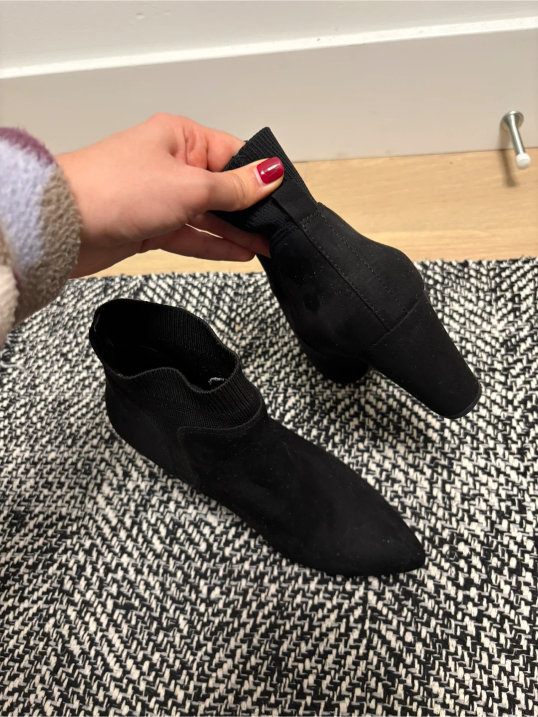 Steve Madden Black suede Boots - photo 2