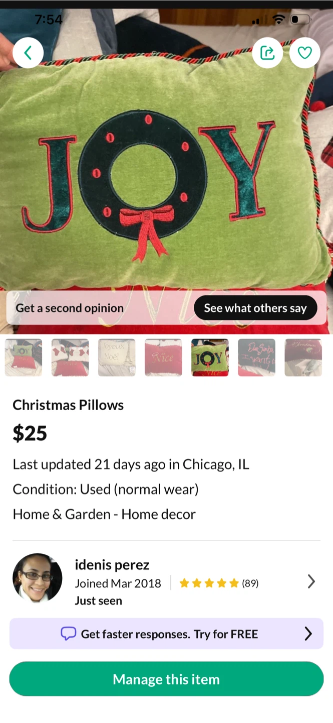 Christmas Decorative Pillows - photo 5