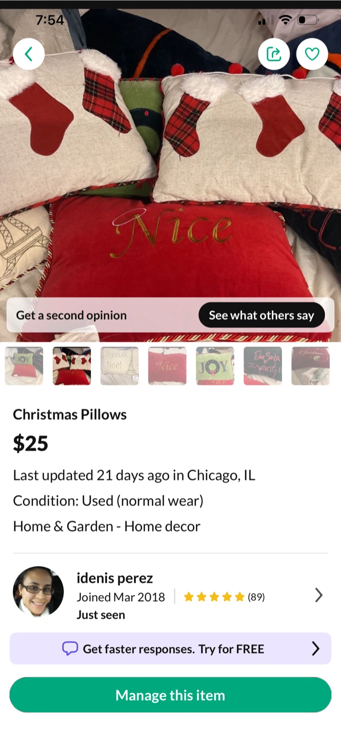 Christmas Decorative Pillows - photo 2