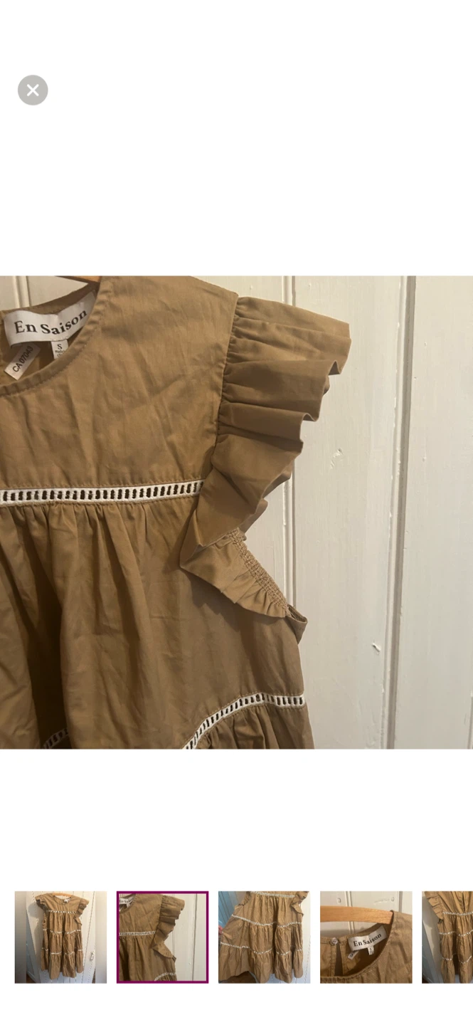 En Saison Beige Tiered Dress Size S - photo 2