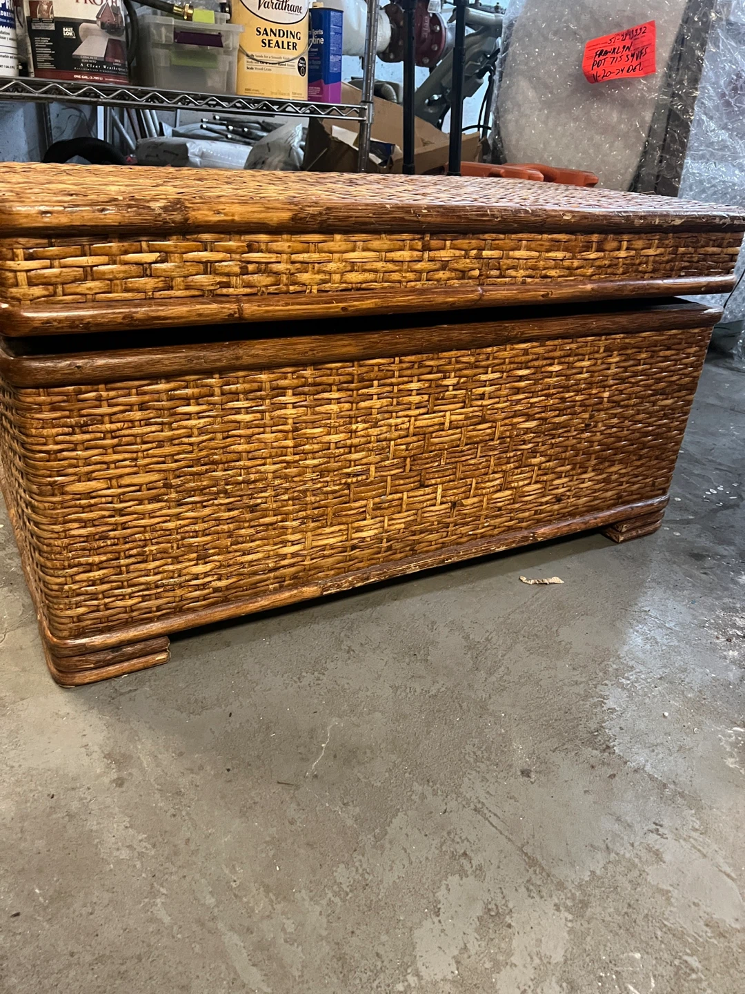 Wicker Storage Trunk