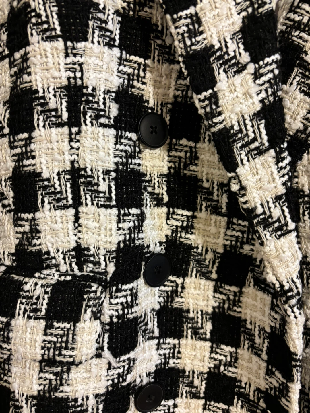 H&M Black and White Checkered Blazer - photo 5