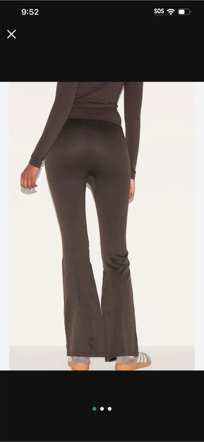 NA-KD Brown Flare Leggings