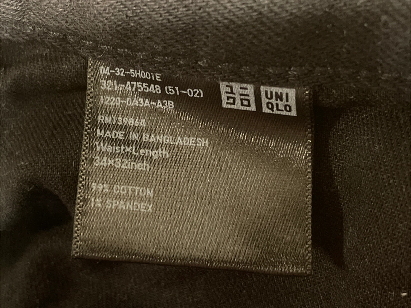 Uniqlo Men Black Jeans 34x32 - photo 3