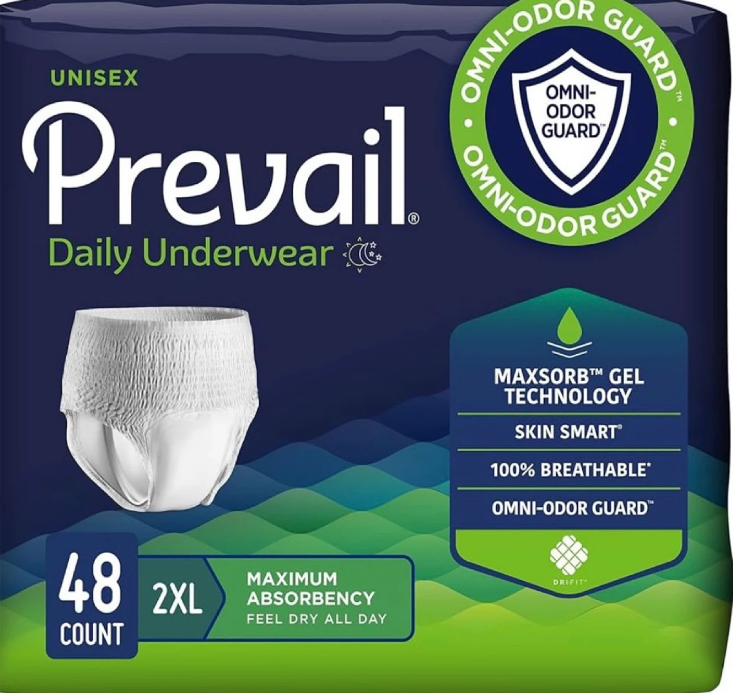 Prevail Protective Underwear – X-Absorbency (M/L/XL) - photo 2