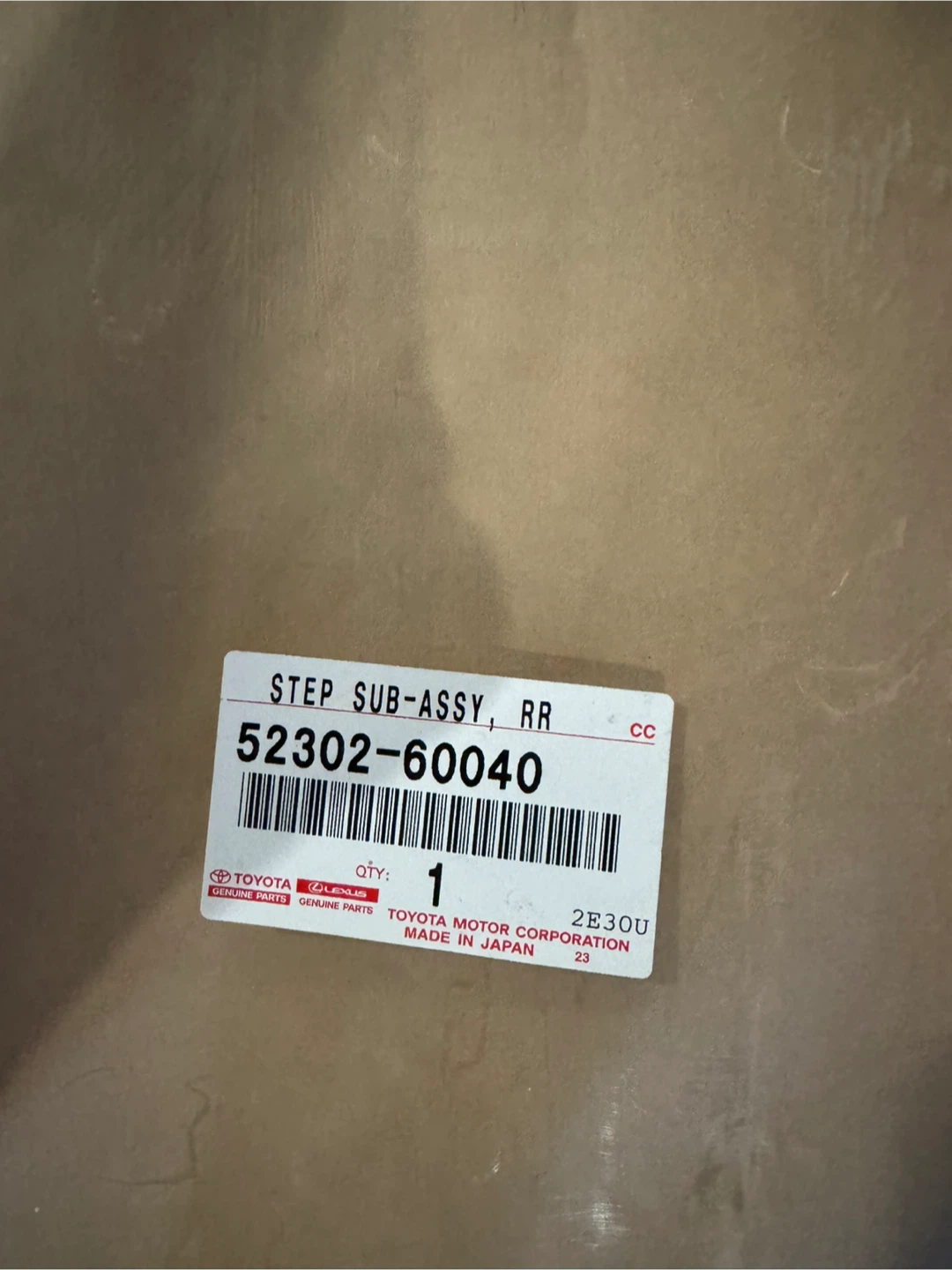 Lexus Lx570 Bumper Pad (Rear, Upper)2013-2015 Brand new Seal - photo 3