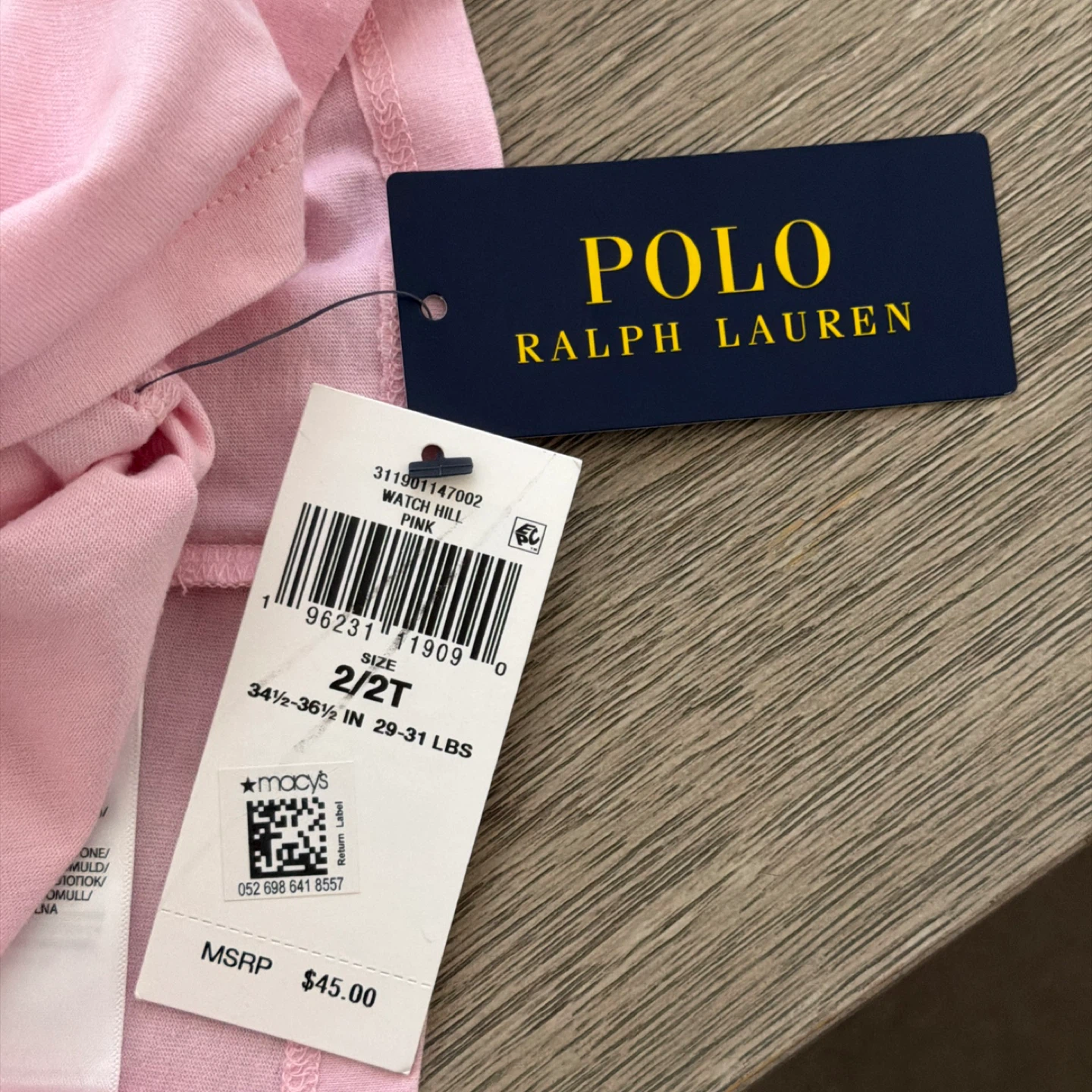New POLO Ralph Lauren Pink Tee - Size 2/2T - photo 4