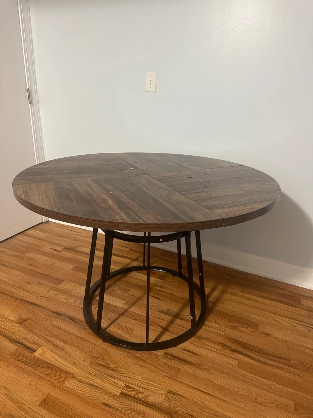 Round Dining Table - Wood & Metal