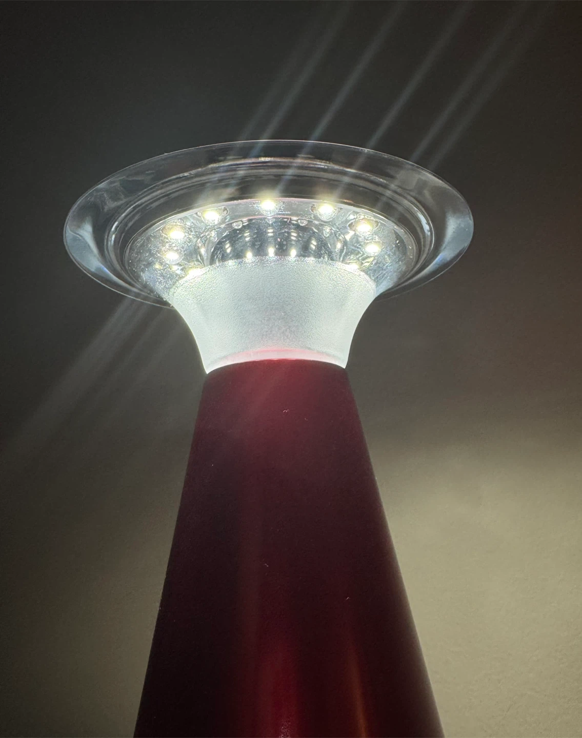 LED Touch-Top Lamp - Red - photo 4