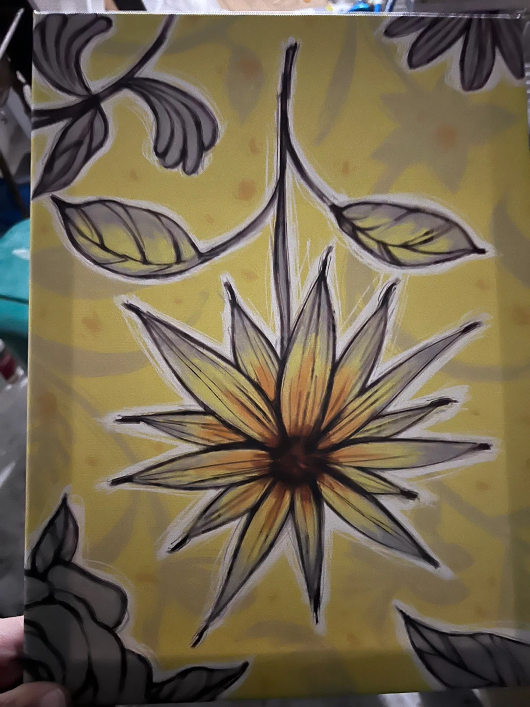SUMGAR Floral Canvas Wall Art