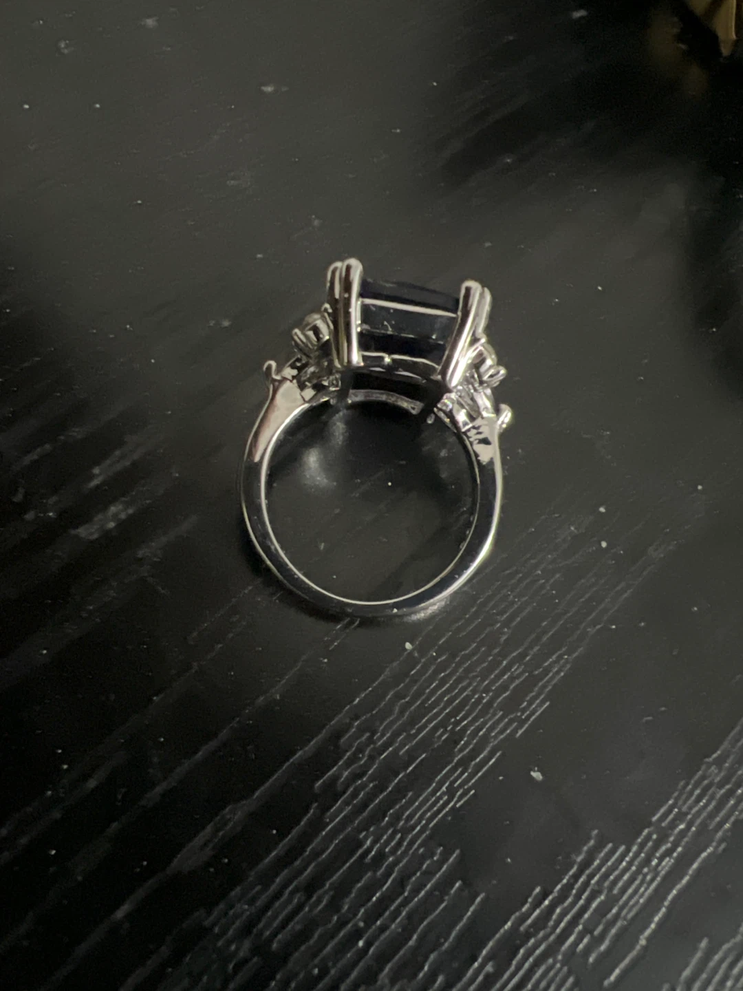 Silver Ring with Purple Stone - photo 2