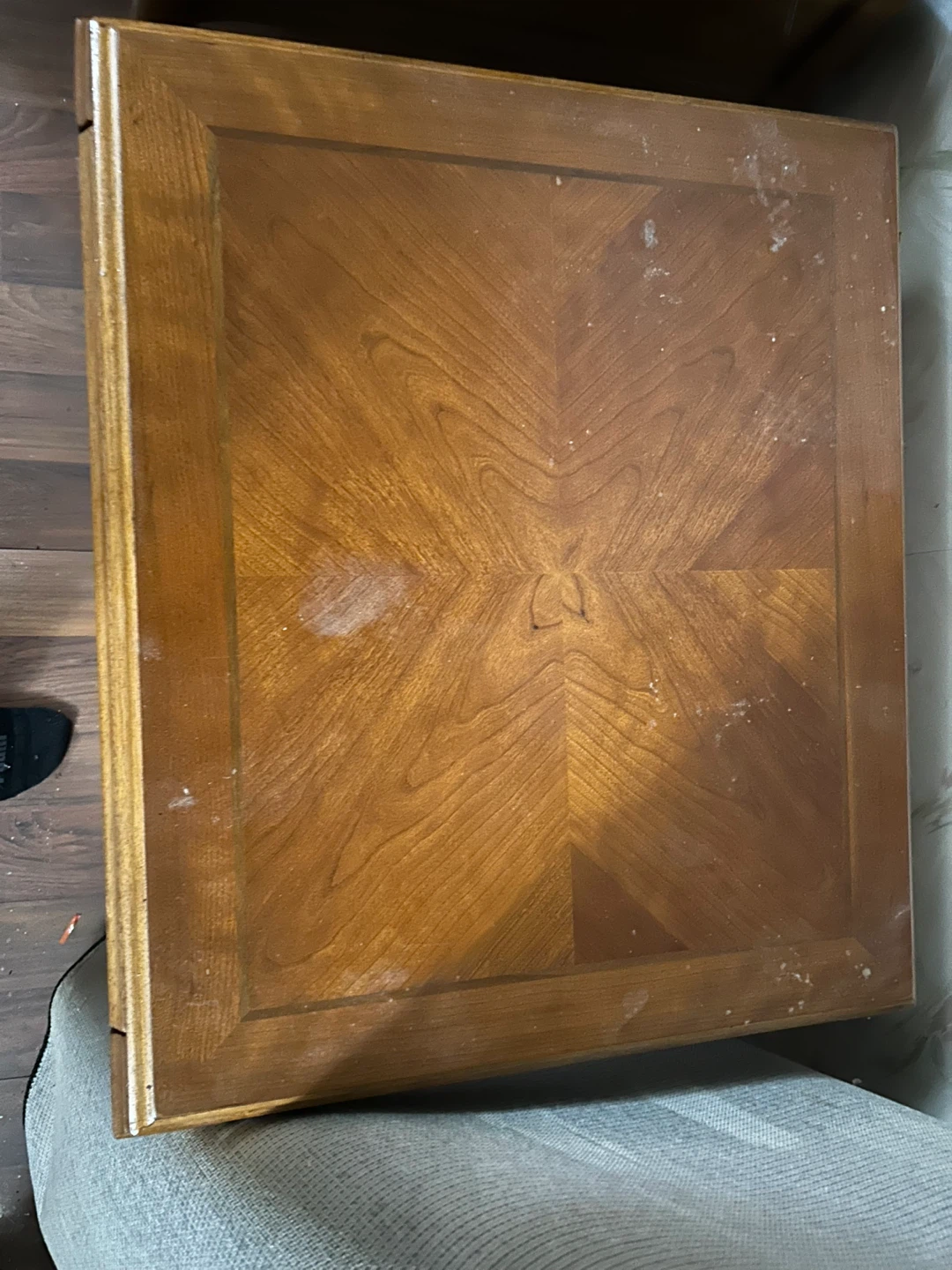 Wooden Side Lazy-Boy end tables and coffee table - photo 2